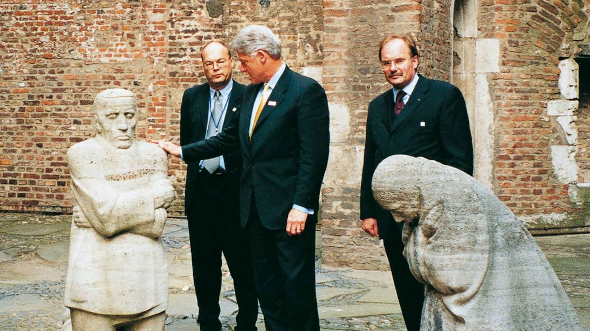 Bernhard Conin trifft 1999 auf US-Präsident Bill Clinton.