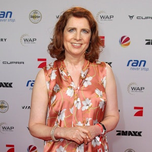 Monica Lierhaus beim 30 Jahre ran Sat.1/ Seven One Entertainment Event in Hamburg.