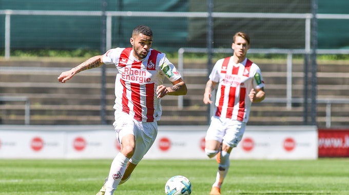 Ex-FC-Talent Stanley Ratifo im Regionalliga-Spiel gegen die Reserve von Borussia Dortmund am 5. Mai 2018.