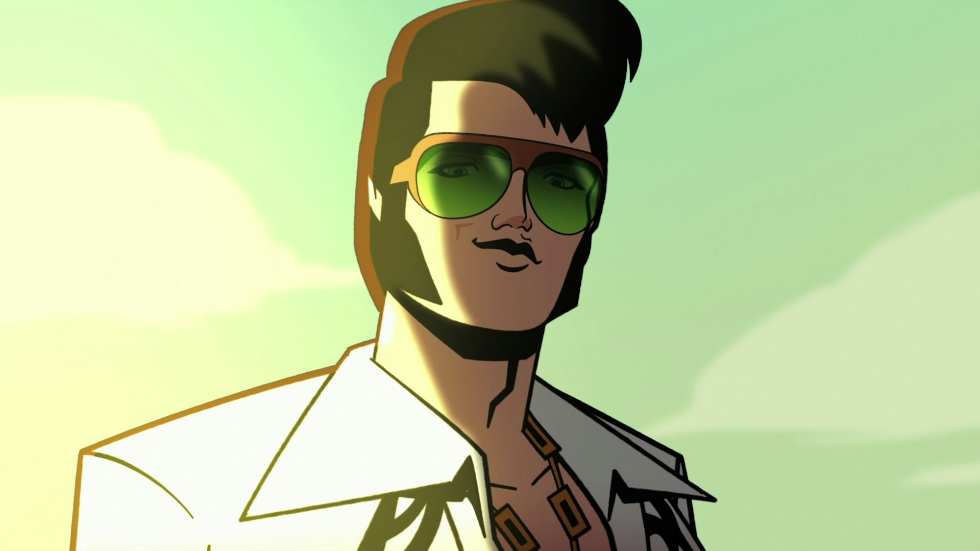 Agent Elvis mit lässiger Sonnenbrille