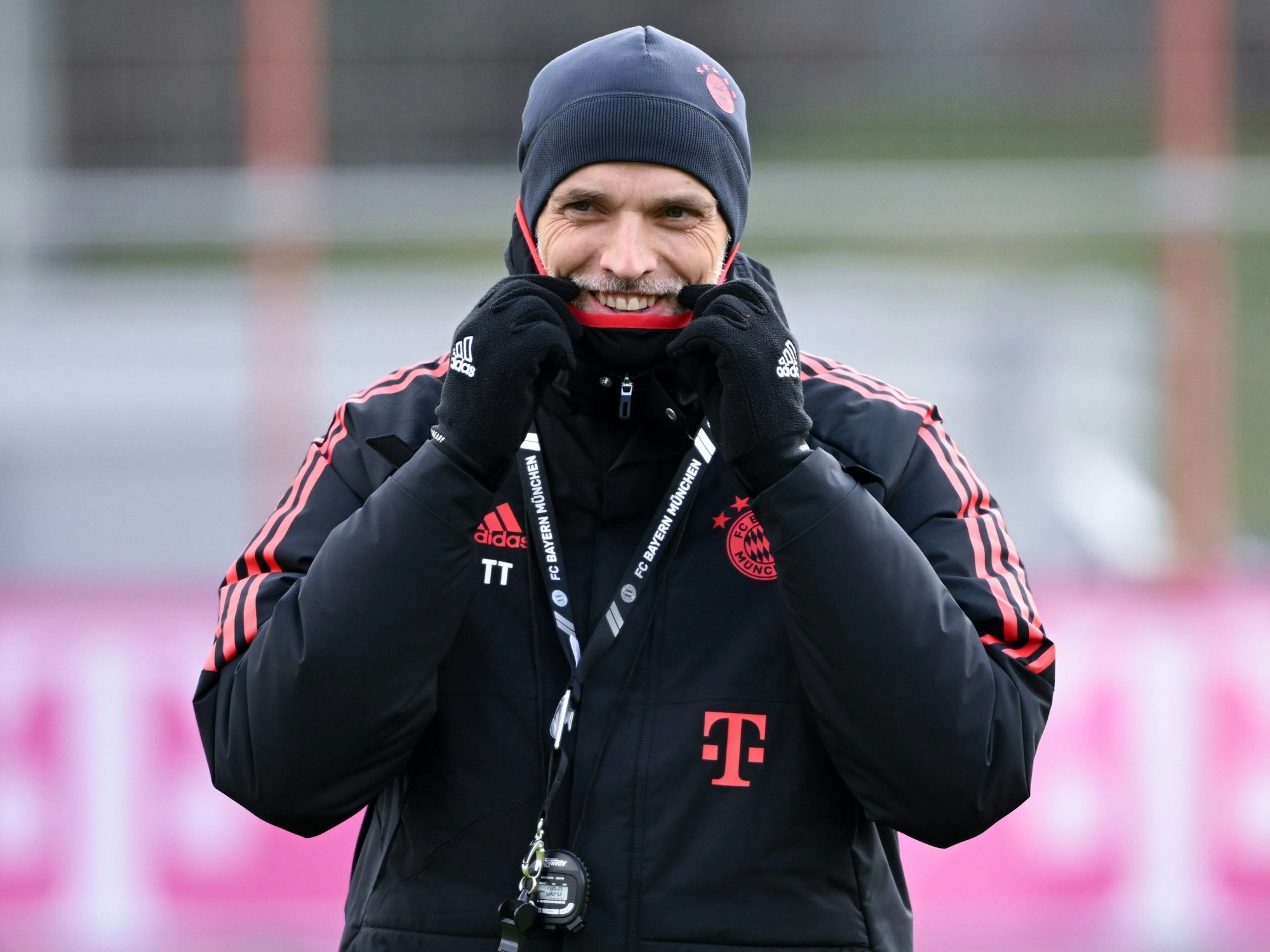 Der neue Bayern-Trainer Thomas Tuchel leitet erstmals das Training an der Säbener Straße.