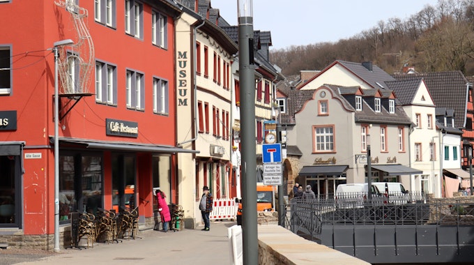Eine neue Straßenlaterne in Bad Münstereifel