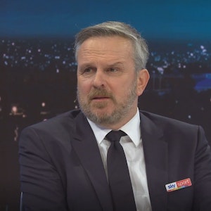 Sky-Experte Dietmar Hamann in einer Sendung des Pay-TV-Senders zur Champions League.