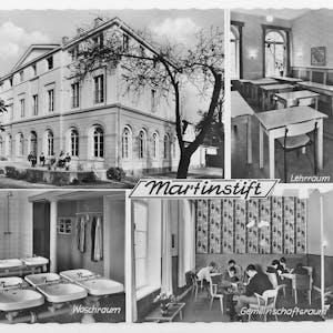Gebäude Innen und Aussen (Postkartenmotiv) Martinstift, Moers.&nbsp;