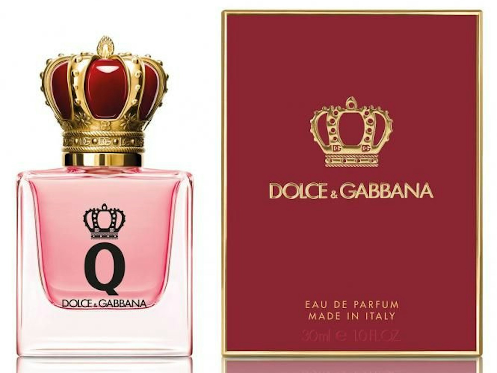 Ein Flakon des Damenduftes „Q“ von Dolce & Gabbana