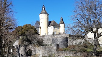 Blick auf das Schloss Homburg bei Nümbrecht.