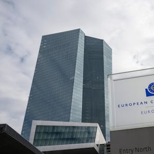Das Gebäude der Europäischen Zentralbank (EZB) in Frankfurt.