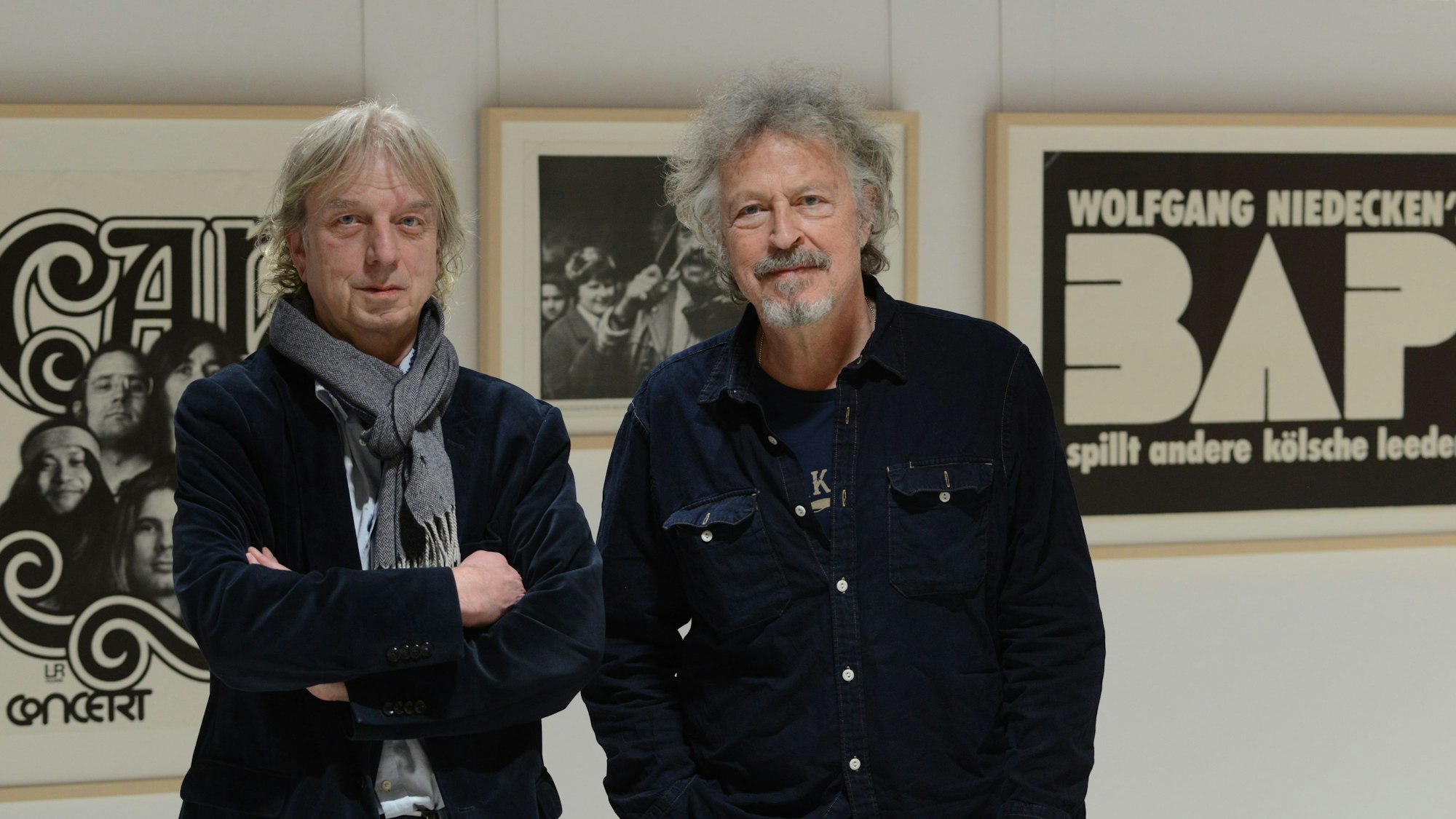 Frank Steffan und Wolfgang Niedecken trafen sich im Historischen Archiv zum  Gespräch über Kölschrock.