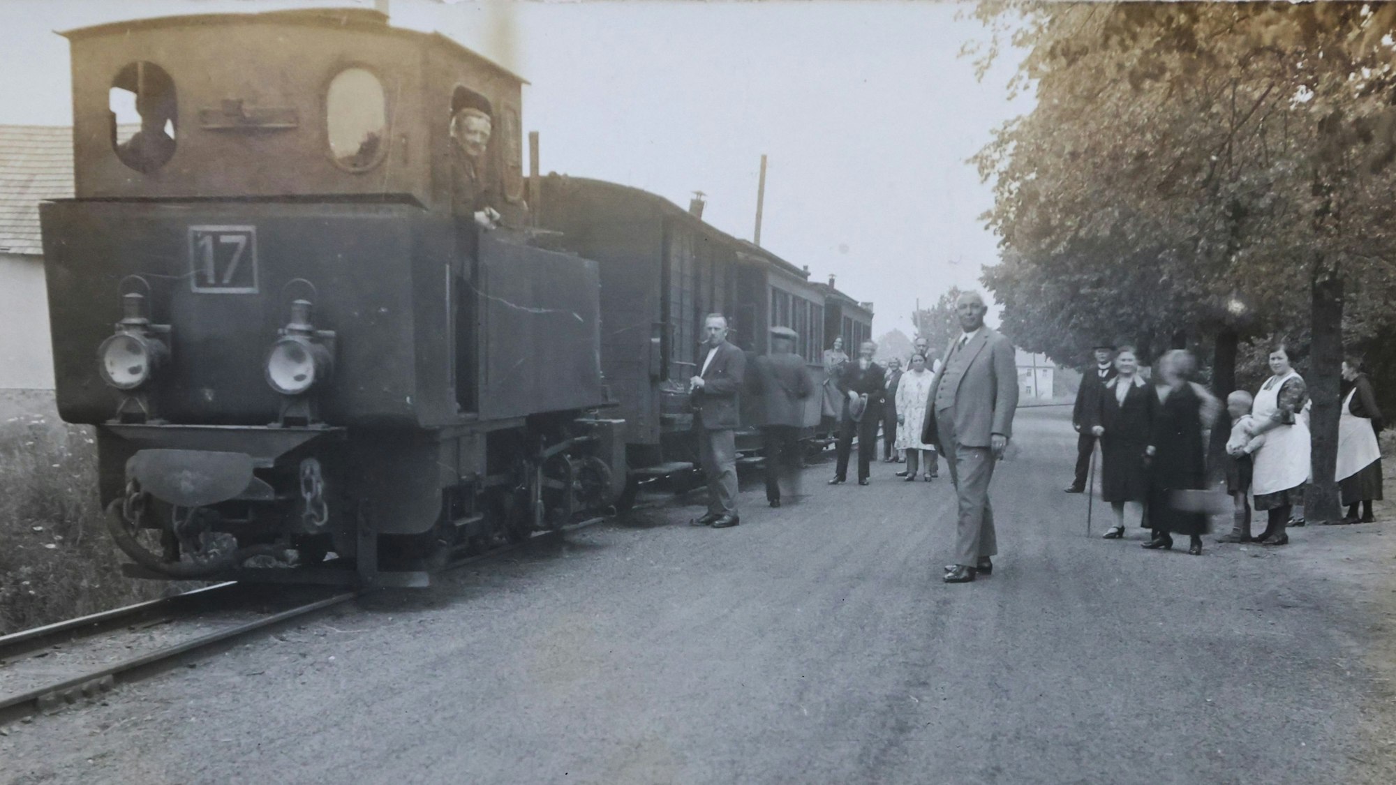 Ein altes Foto der Bröltalbahn.