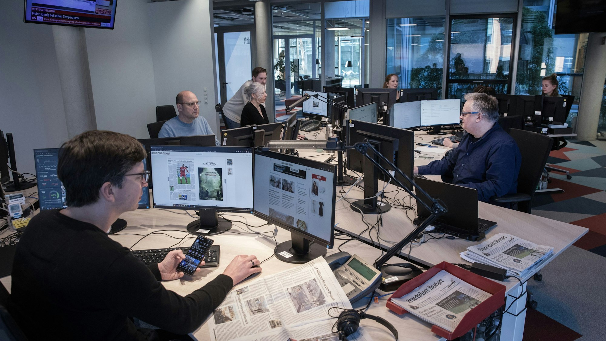 Der Newsroom des „Kölner Stadt-Anzeiger“



