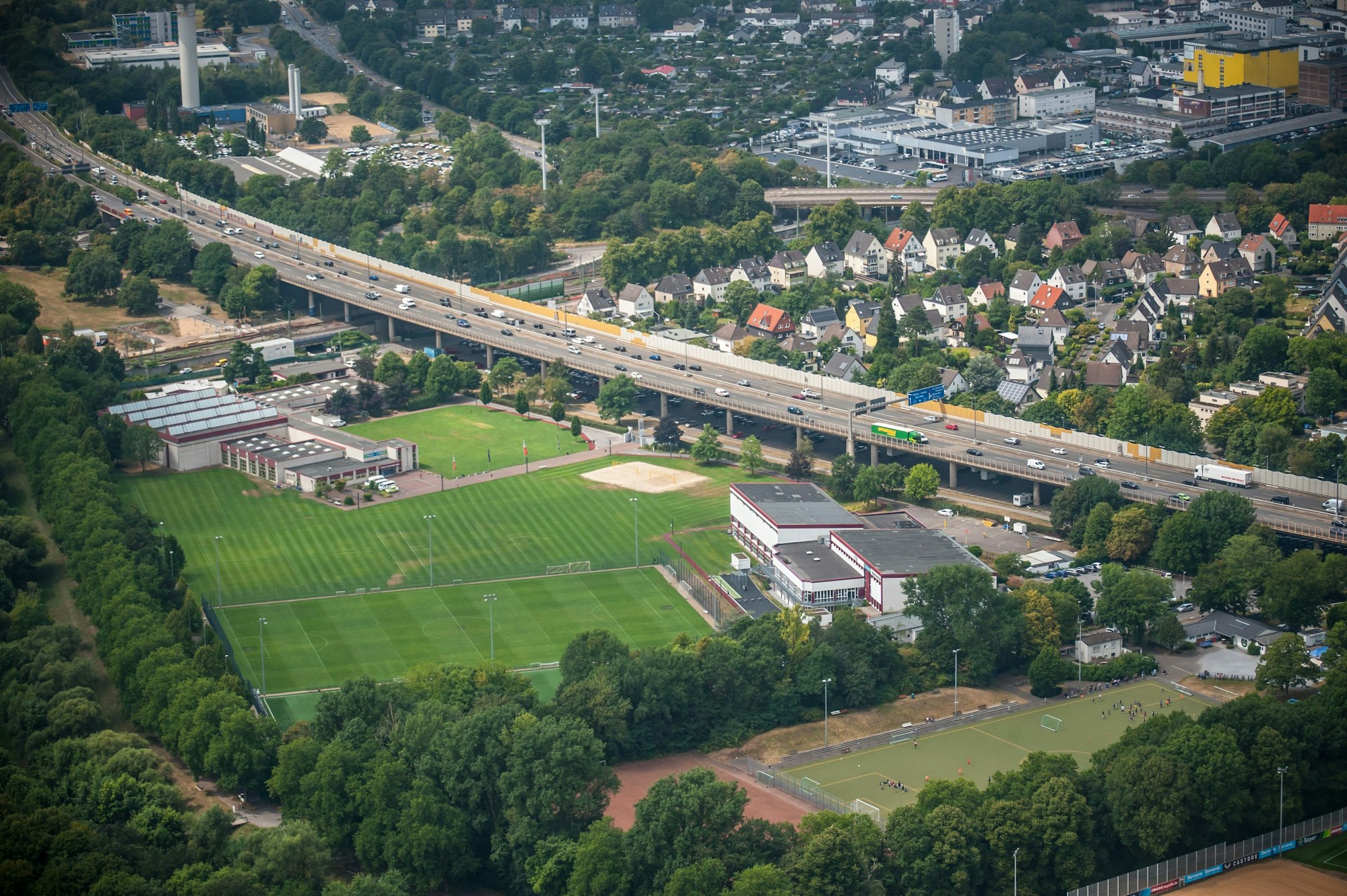 Autobahn 1; Stelze, Sportpark, Küppersteg. Foto: Ralf Krieger