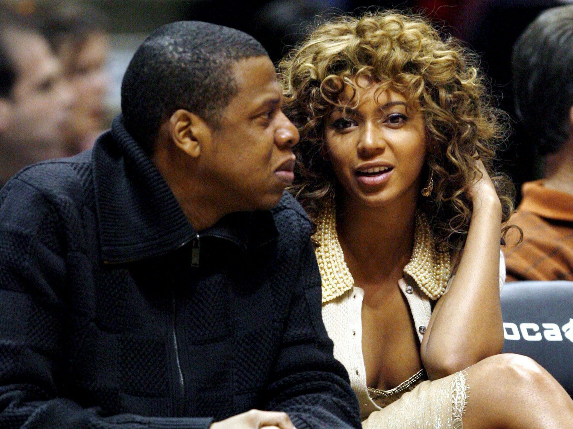 Sängerin Beyoncé Knowles und Musikproduzent Jay-Z am 16.01.2006