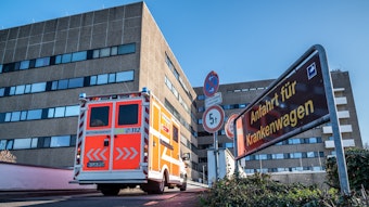 Das Krankenhaus Porz am Rhein.