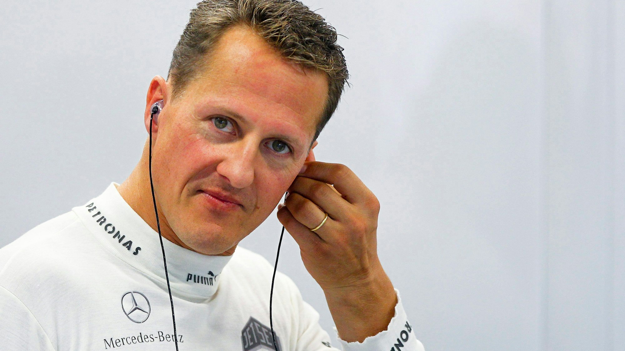 Der ehemalige Formel-1-Fahrer Michael Schumacher beim Training zu einem Formel 1 Grand Prix.