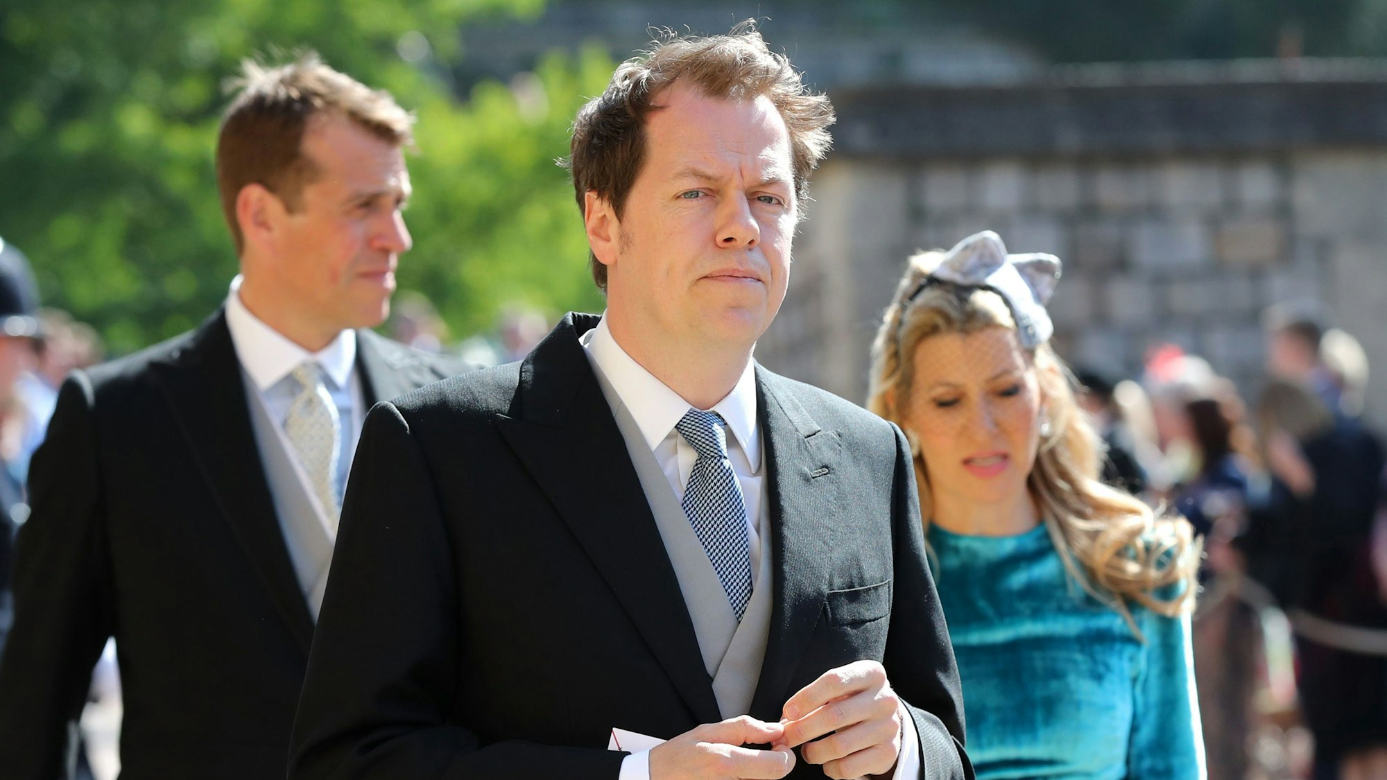Tom Parker Bowles trifft vor der Hochzeit von Prinz Harry und Meghan Markle in der St. George's Chapel auf Schloss Windsor ein.