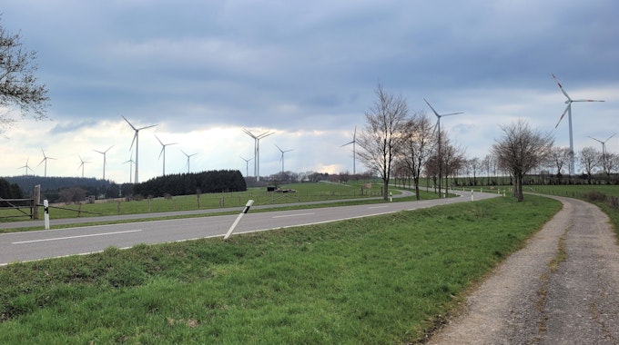 Der Windpark Schöneseiffen.