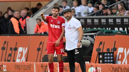 Der Trainer und sein Kapitän: Steffen Baumgart und FC-Spieler Jonas Hector.