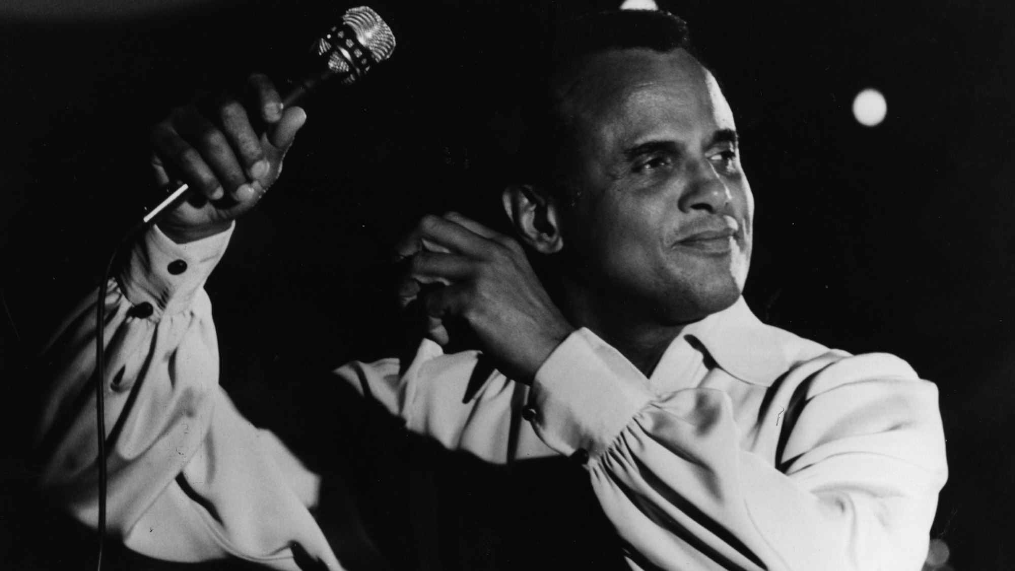 Harry Belafonte bei einem Auftritt im Circus Krone in München.