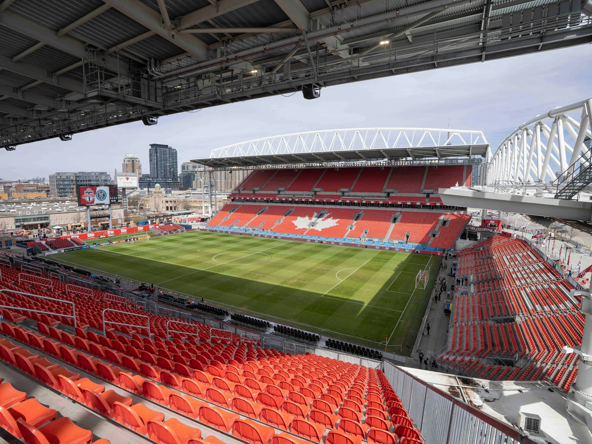 Das BMO Field in Toronto vor der MLS Partie Toronto FC gegen New York City FC