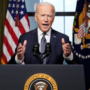 US-Präsident Joe Biden tritt bei der US-Wahl 2024 für eine zweite Amtszeit an.