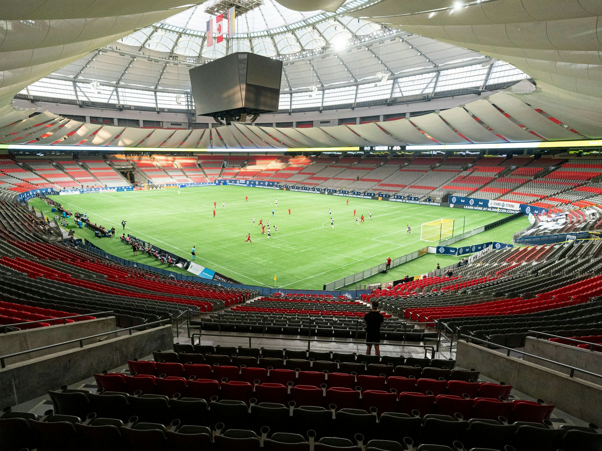 Innenansicht des BC Place Stadiums am 05. September 2020