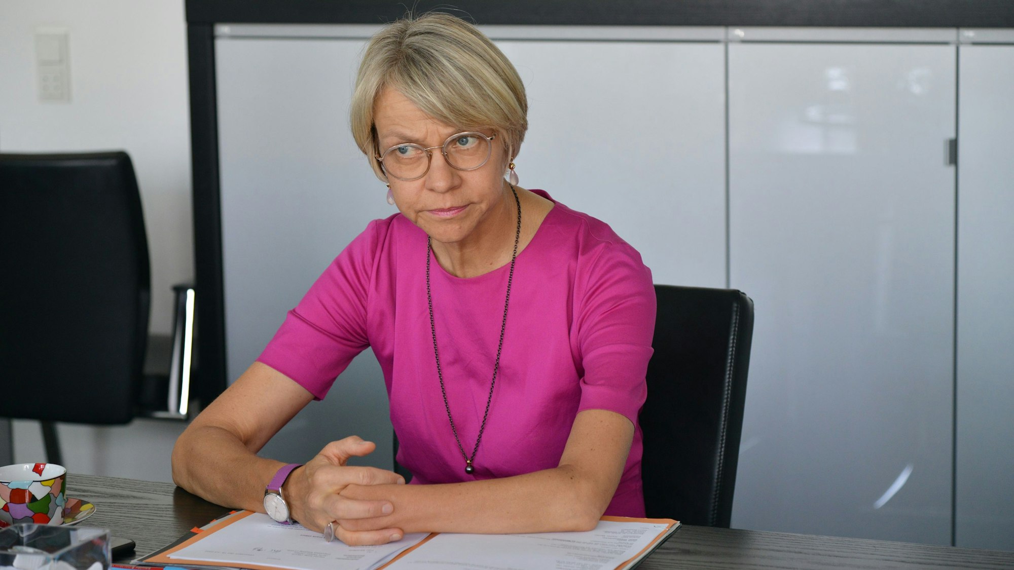 20.07.2022, Düsseldorf: Dorothee Feller, neue Bildungsministerin in Nordrhein-Westfalen. Foto: Bernd Obermann