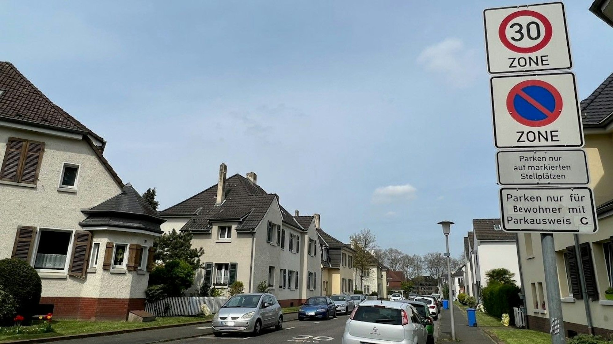 Bewohnerparken in Leverkusen-Wiesdorf