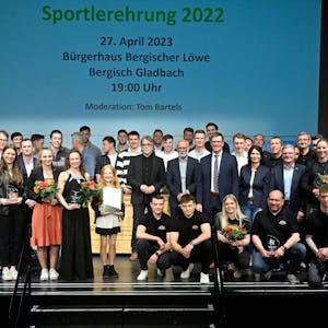 Alle Preisträger der Sportlerwahl in Rhein-Berg 2022.