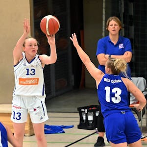 25.09.2022, Basketball-BBZ Opladen - Bad Homburg

links: Greta Kröger (OPL)

Foto: Uli Herhaus