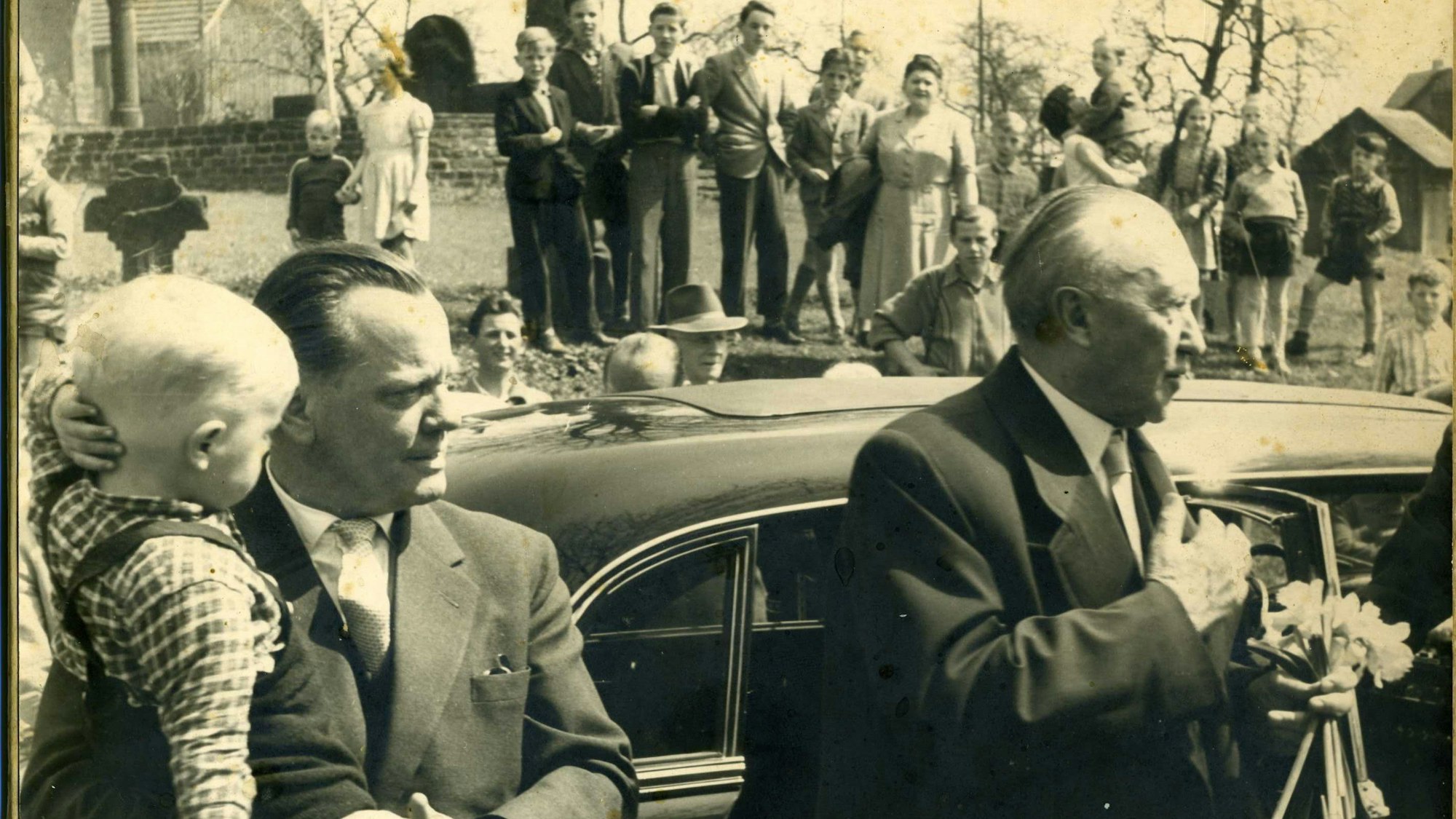 Konrad Adenauer in Wipperfeld am 1. Mai 1958