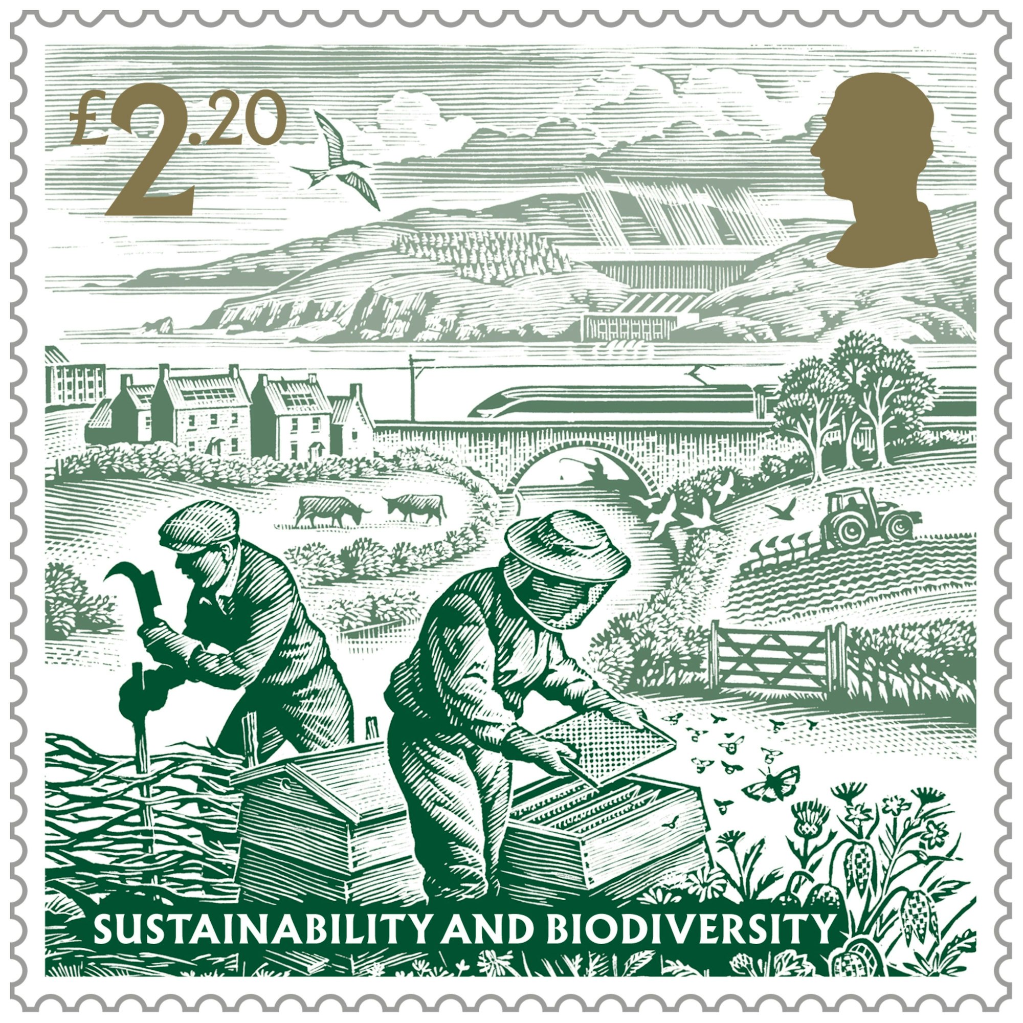 Die Royal Mail würdigt König Charles III. zur Krönung am 6. Mai mit vier Briefmarken.