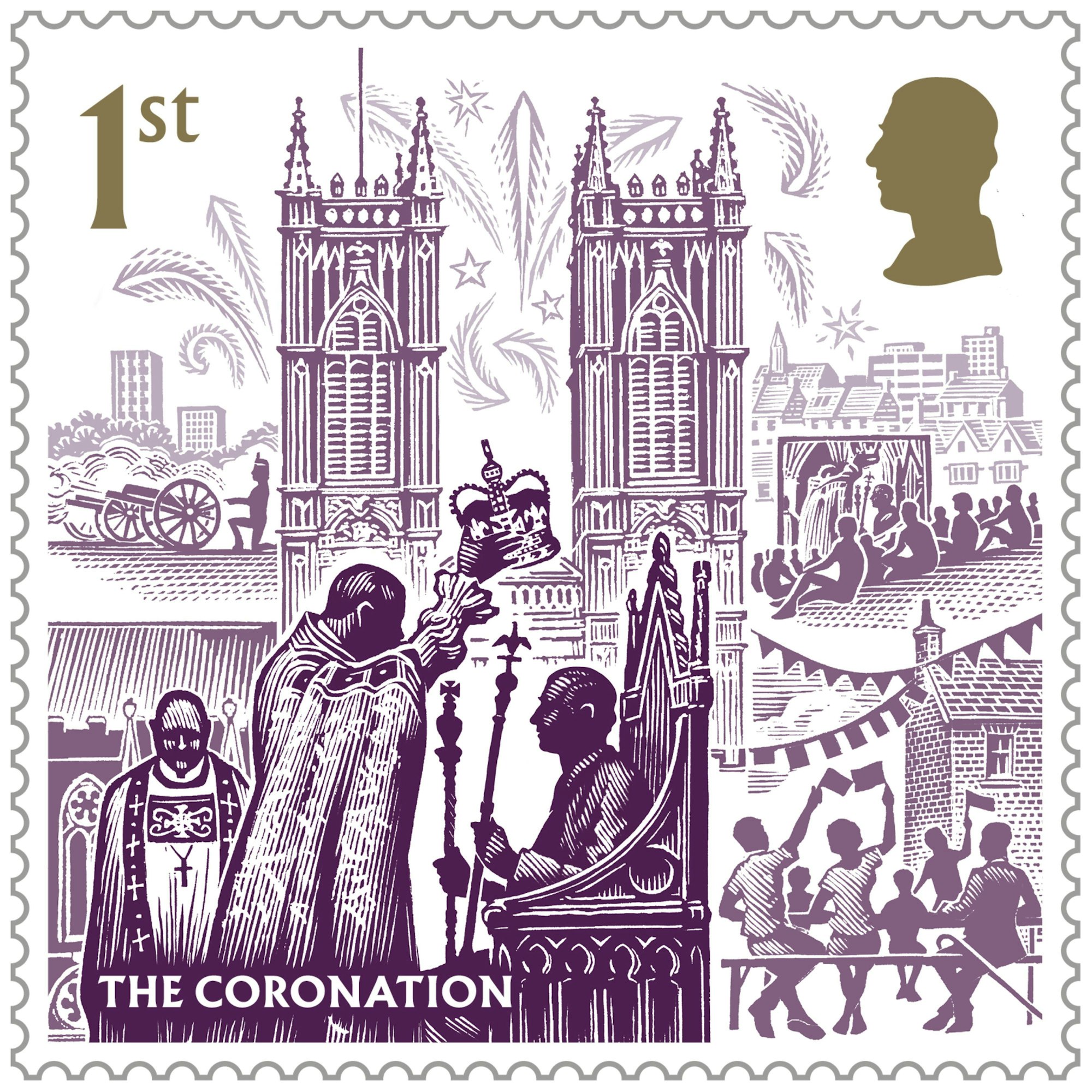 Die Royal Mail würdigt König Charles III. zur Krönung am 6. Mai mit vier Briefmarken.