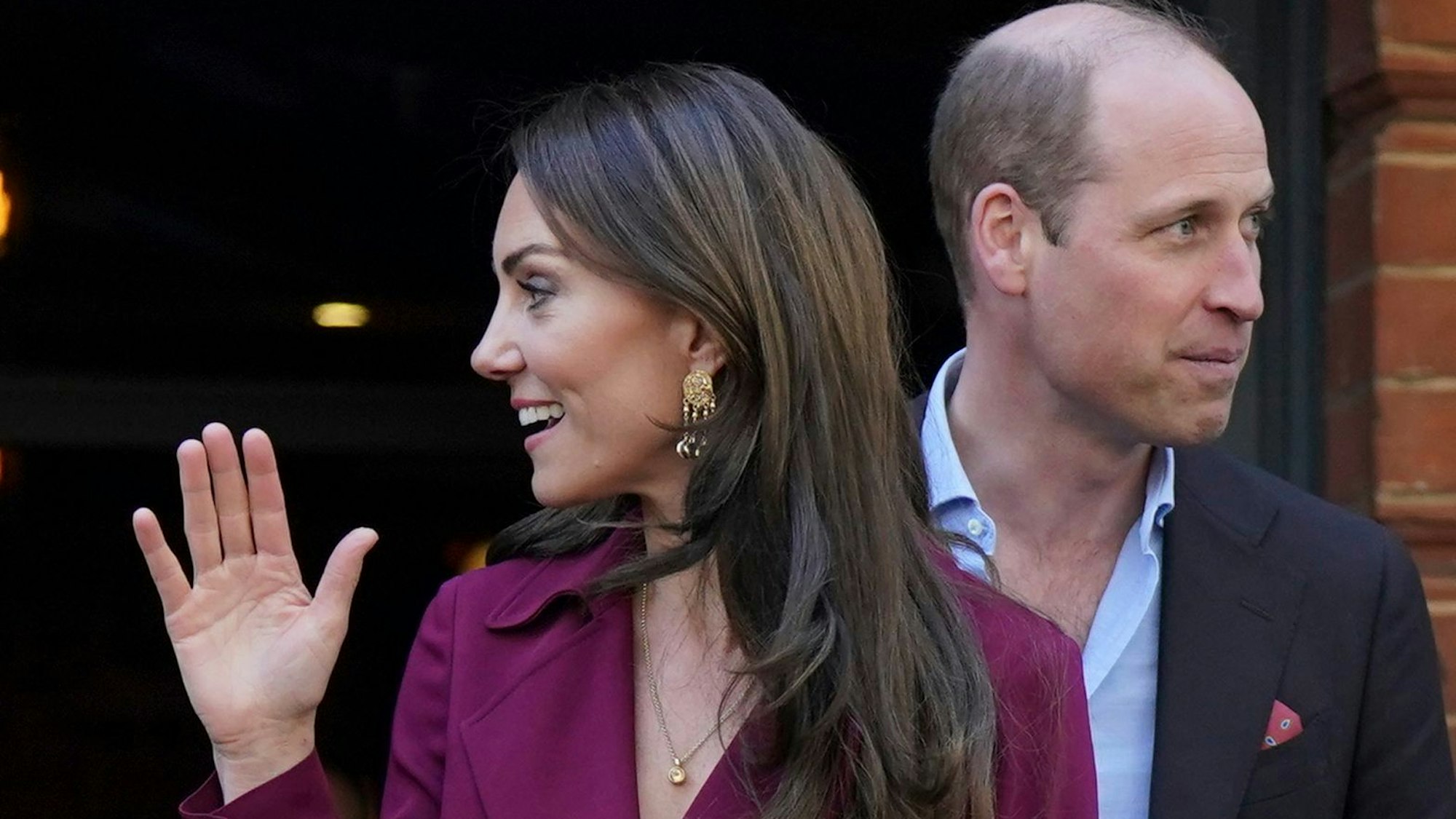 Es sind Prinz William und seine Ehefrau Kate zu sehen.