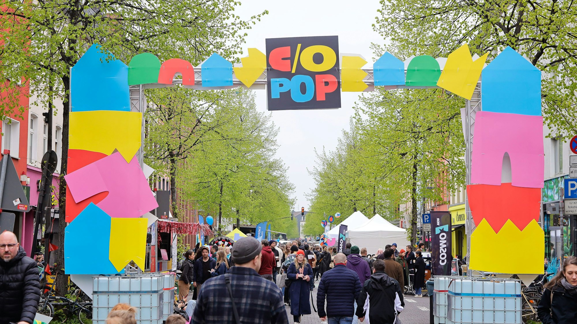 Das c/o pop- Straßenfest im vergangenen Jahr an der Venloer Straße