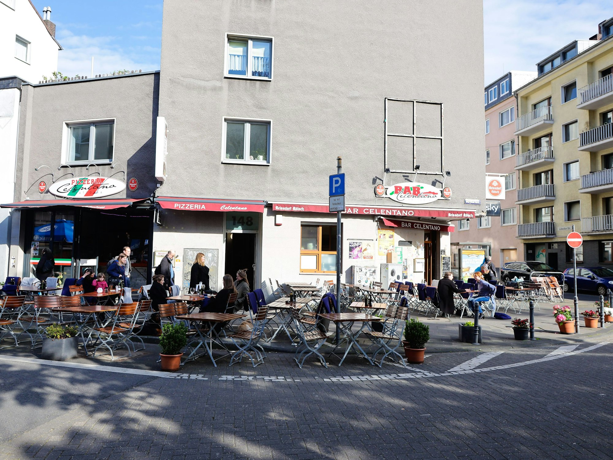 Die beliebte Trattoria Celentano im Agnesviertel.