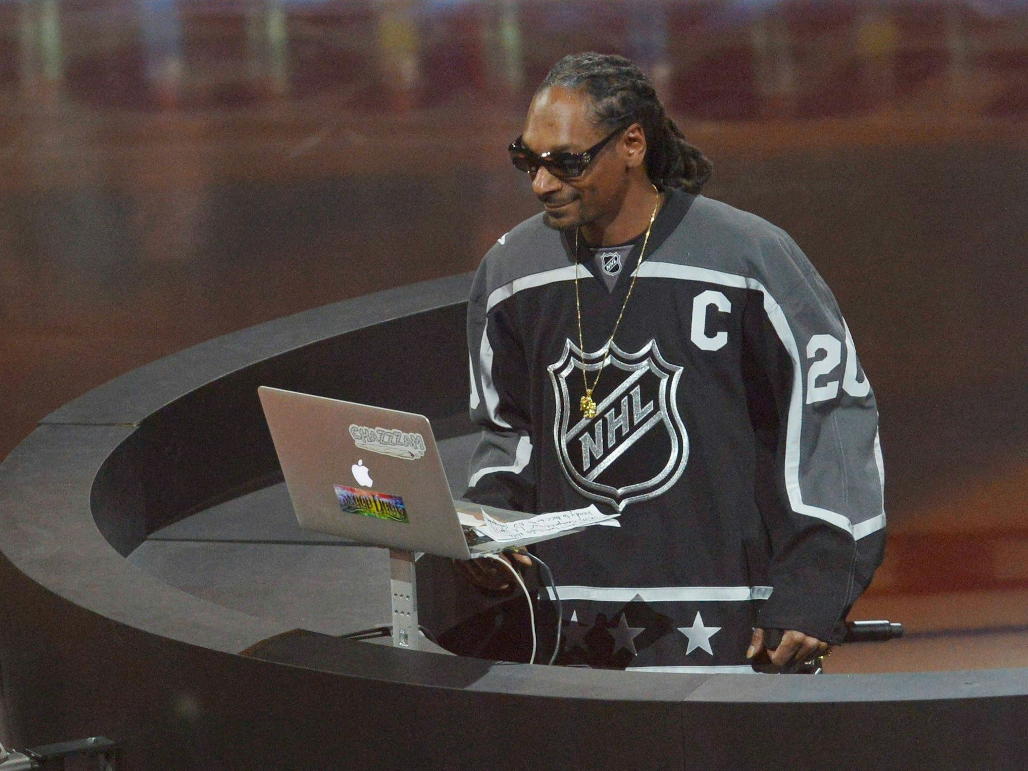 Der amerikanische Rapper Snoop Dogg, hier am 28. Januar 2017 beim NHL-All-Star-Game.