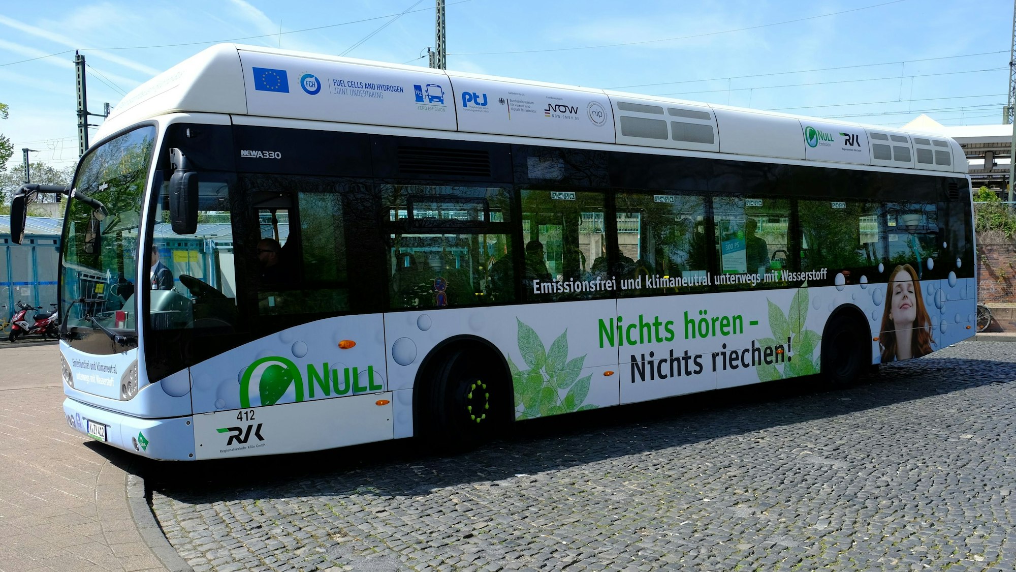 Wasserstoffbetriebene Busse sollen im Gebiet der RVK mit der Zeit Diesel und Gas ablösen.