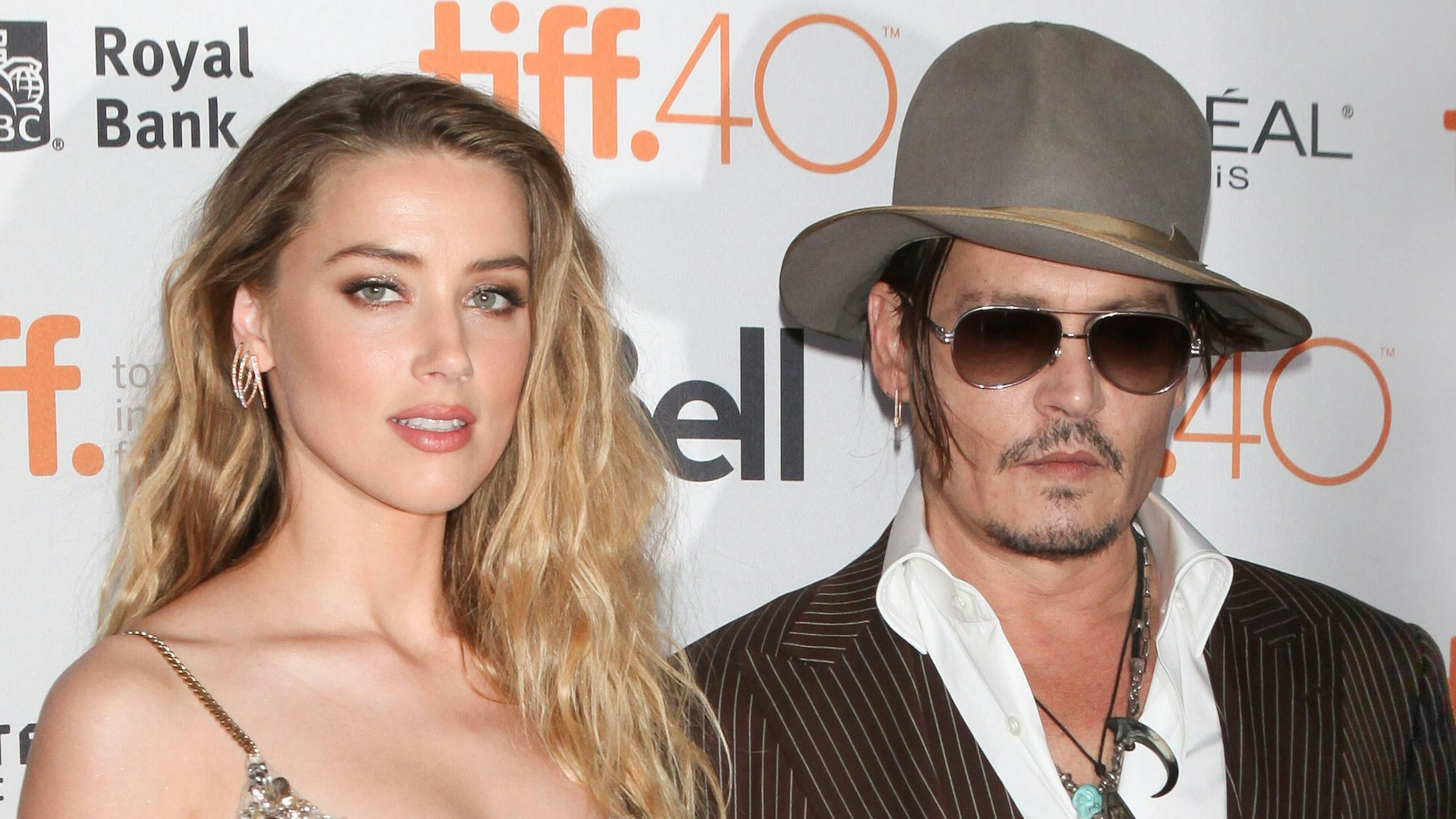 Johnny Depp und seine Ex-Frau Amber Heard auf einer Filmpremiere in Toronto.