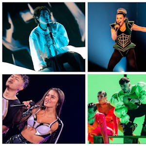 Eurovision Song Contest 2023: Die Teilnehmer aus Serbien, Norwegen, Schweden, Israel, Finnland und Moldau.