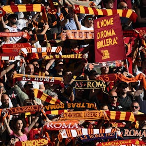 Fans der AS Rom.