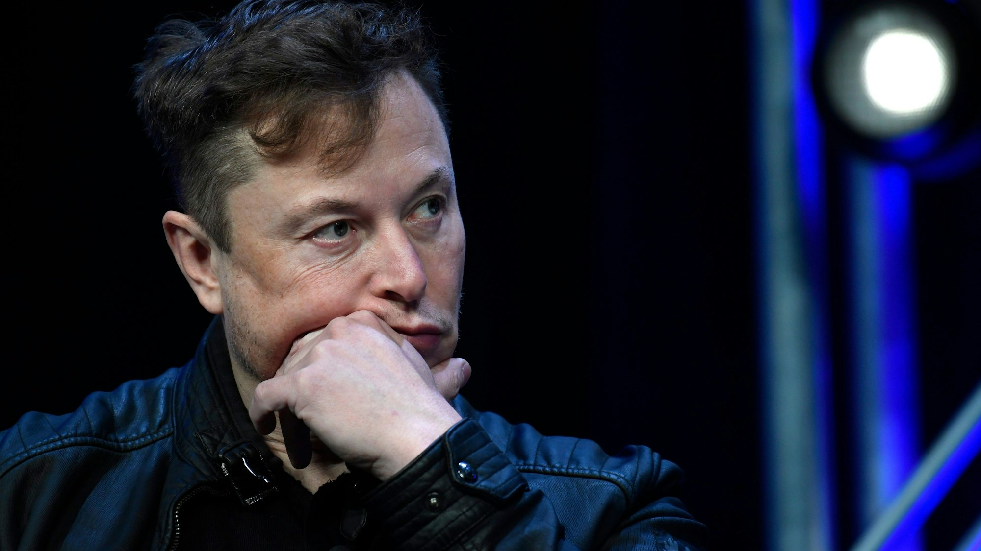 Elon Musk, Konzernchef des US-Elektroautohersteller Tesla, nimmt an der SATELLITE-Konferenz teil.