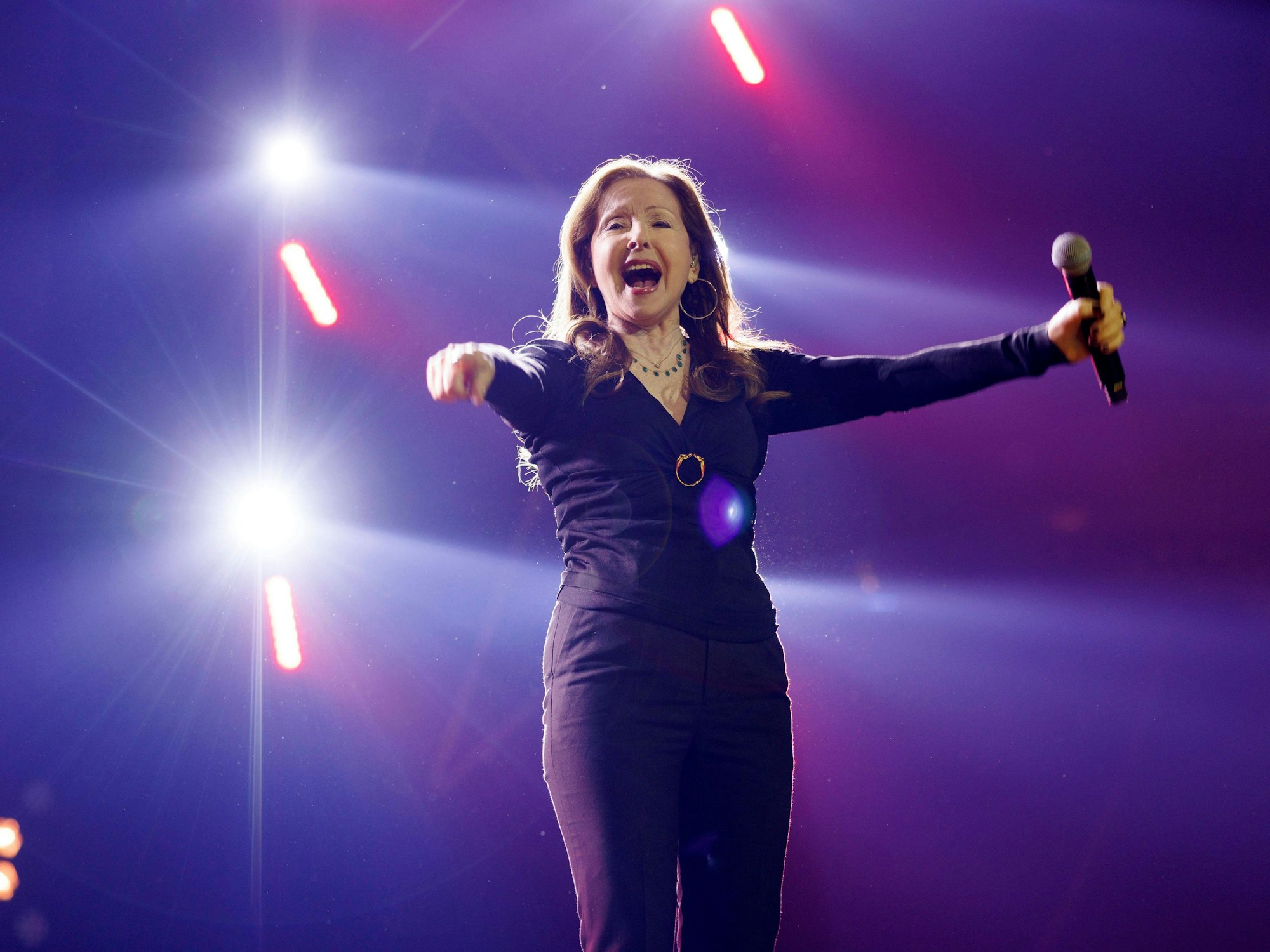 Sängerin Vicky Leandros bei dem Konzert „Die Schlagernacht des Jahres“.