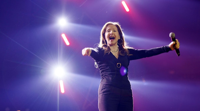 Sängerin Vicky Leandros bei dem Konzert „Die Schlagernacht des Jahres“.