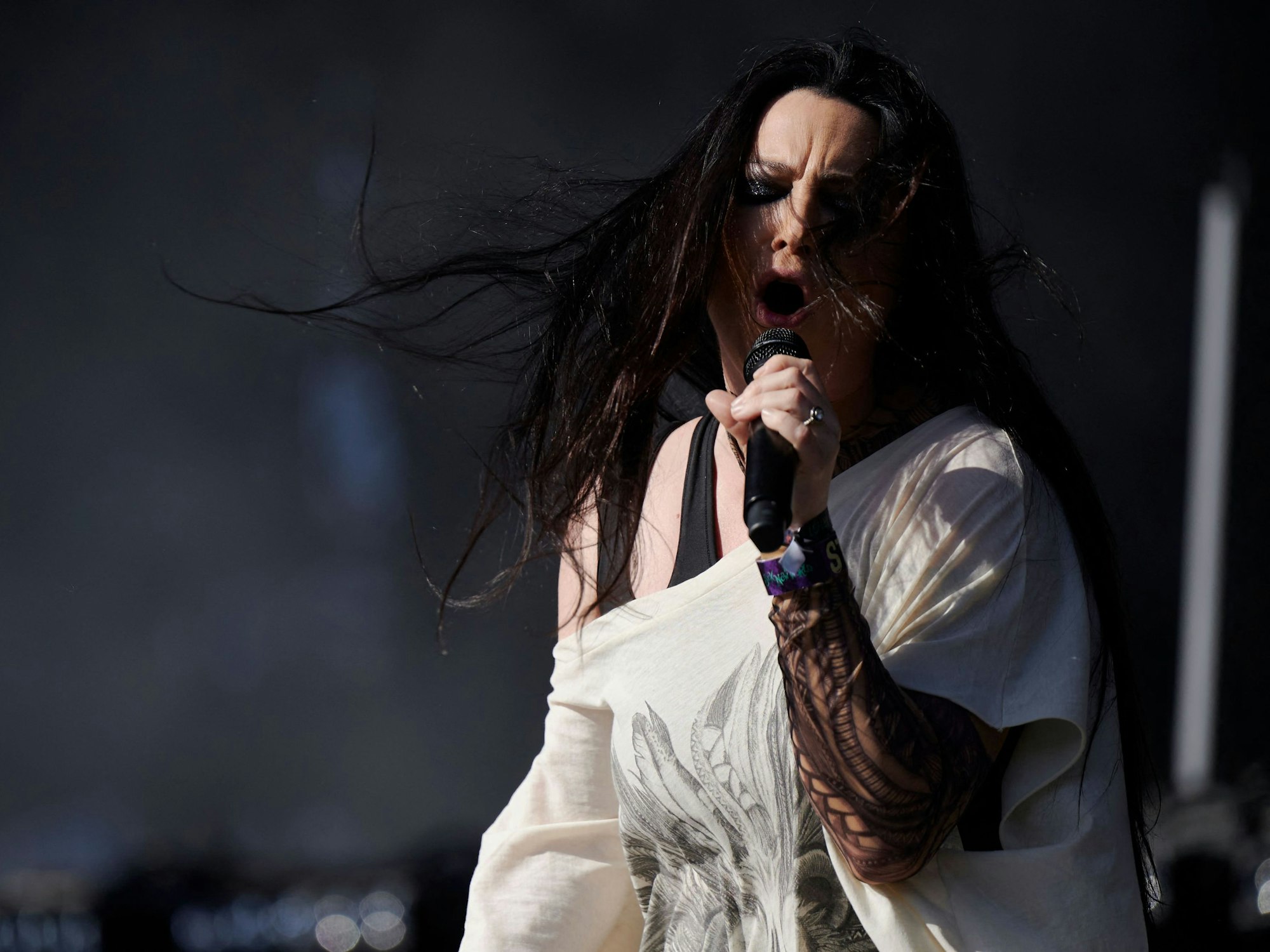 Sonntag, 14. Mai: Amy Lee von Evanescence während des Sick New World Heavy Metal Musikfestivals auf dem Las Vegas Festivalgelände. Über 45 Acts aus den Genres Hardcore, Rock und Nu-Metal traten beim ersten Sick New World vor ausverkauften Rängen auf.