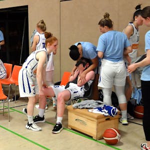12.05.2023, Basketball-BBZ Opladen-Göttingen

Tränen bei Greta Kröger (Opladen)

Foto: Uli Herhaus