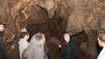 Probeführung durch die Aggertalhöhle mit Dr. Sylvia-Kathrin Tanneberger.