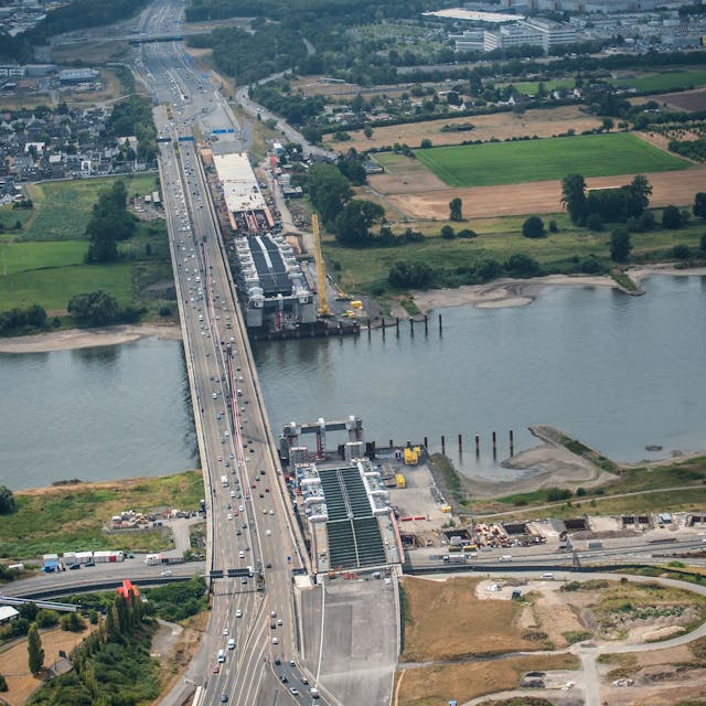 Die Rheinbrücke in Leverkusen. Bild: Ralf Krieger