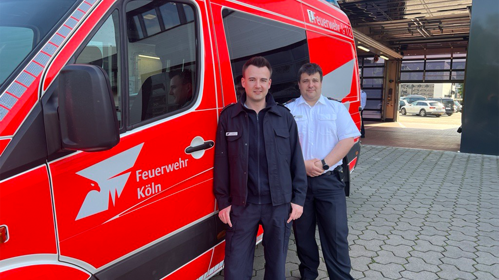 Feuerwehr Köln Stefan Jucken und Simon Glahn