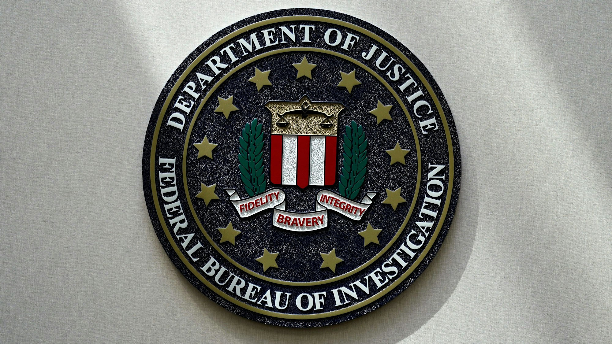 Das Siegel der US-Bundespolizei FBI.