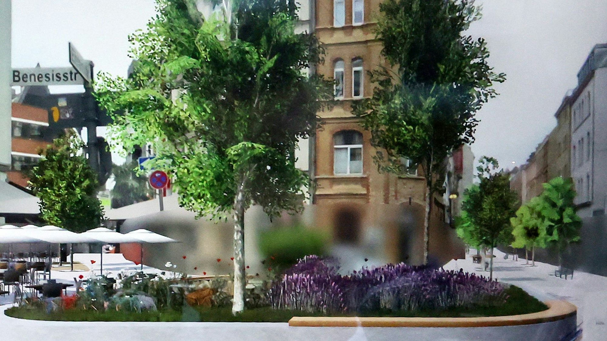 Die Stadt hat mit dem Startup „Cityscaper“ eine App vorgelegt, in der die zukünftige Gestaltung der Ehrenstraße sichtbar ist.

